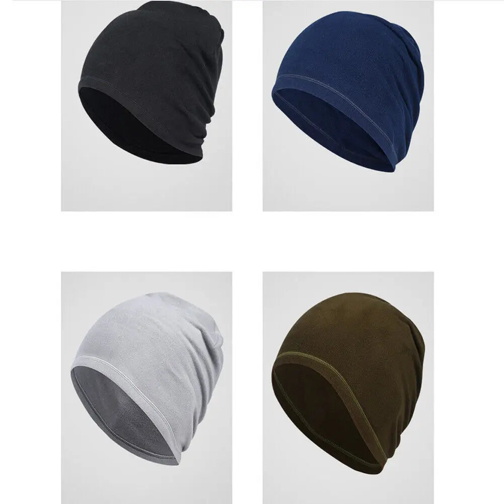 Winter  Running Skiing Cycling Helmet Liner Thermal Fleece Windproof for Men Women