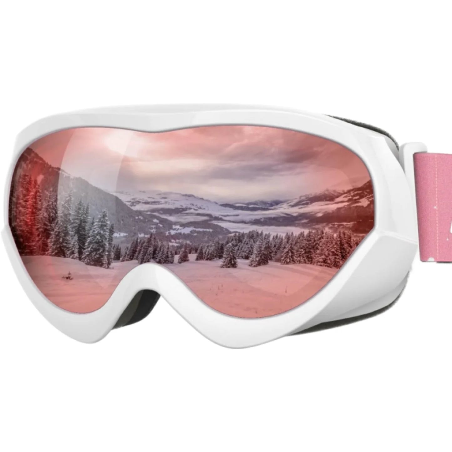 kids Ski Goggles - Helmet Compatible Boys & Girls with 100% UV Protection