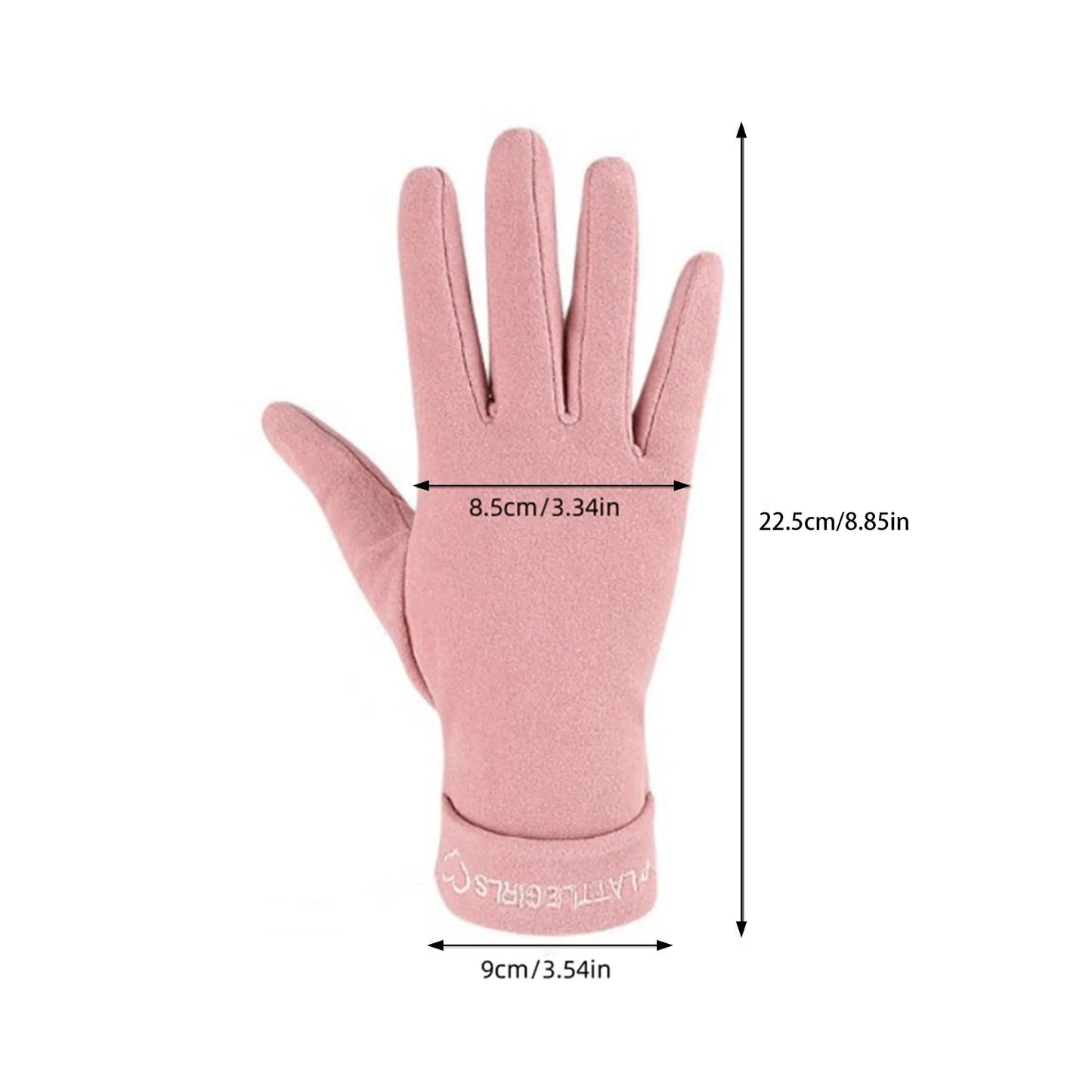 Women's Winter Warm Gloves Touchscreen Texting Thick Thermal Snow Gloves