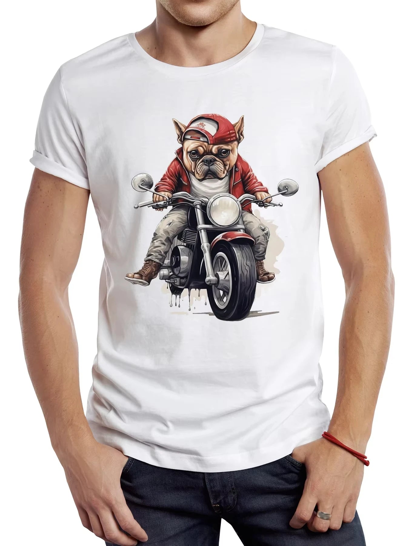 Vintage Dirty Motorcycle Men T Shirt Casual Cool Rider Male Tops Hipster Retro Motocross Printed Tee