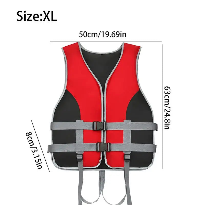 Women Life Vest With Lifeguard Whistle Lightweight Adults Swimming Vest For Water Skiing Boating