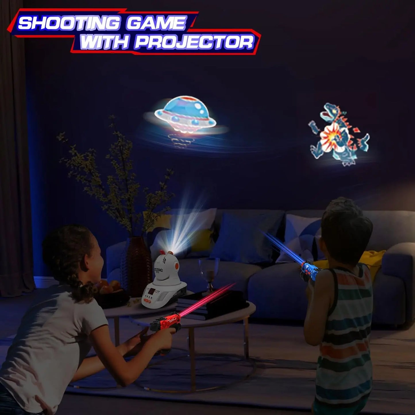 Duck UFO Hunting Shooting Projector Game Toy