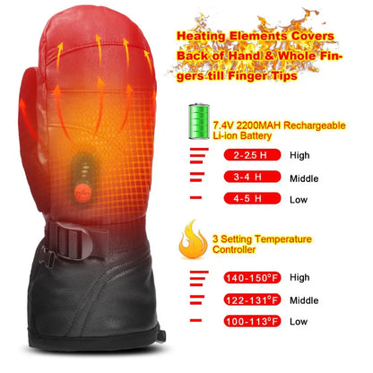 Savior Many Types Mittens Heated Gloves Touch Phone Waterproof Windproof Battery Electric Skiing Gloves Men Women