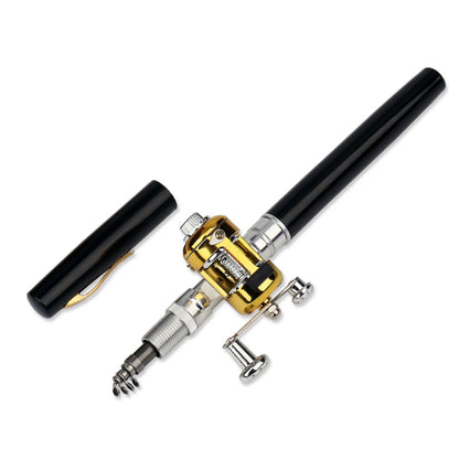 Mini Fishing Rods Pocket Telescopic Aluminium Alloy Lure Rod Pole