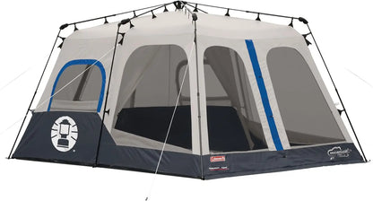Instant Camping Tent with 1-Minute Setup, Tent with Pre-Attached Poles, Air Vent, & Carry Bag