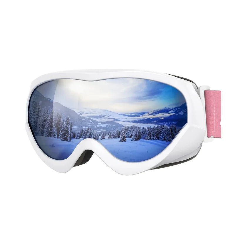 kids Ski Goggles - Helmet Compatible Boys & Girls with 100% UV Protection