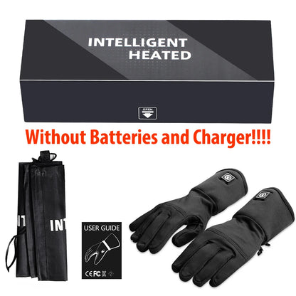 Winter Wind & Waterproof Thermal Heated Gloves with Rechargeable Battery