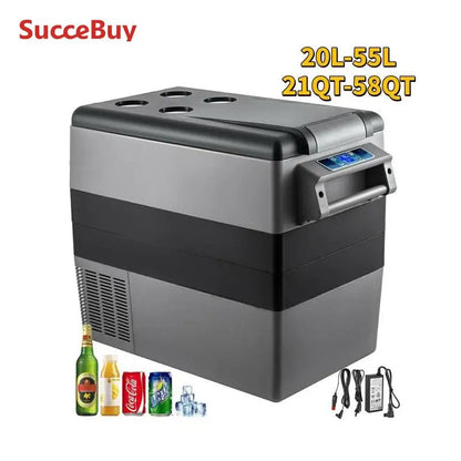 Car Refrigerator Mini Fridge Freezer Portable Compressor Cooler 12/24V DC 110-240V