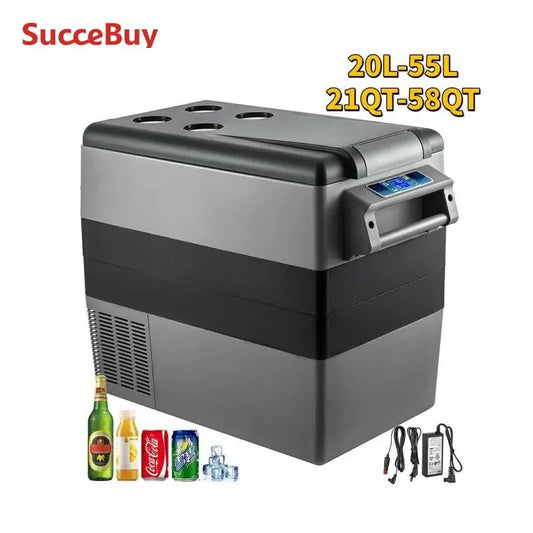 Car Refrigerator Mini Fridge Freezer Portable Compressor Cooler 12/24V DC 110-240V