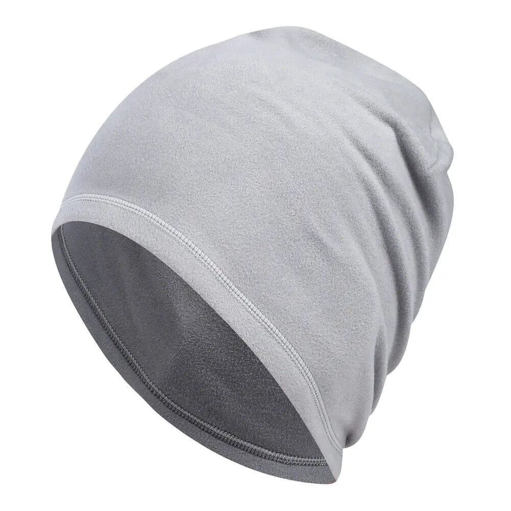 Winter  Running Skiing Cycling Helmet Liner Thermal Fleece Windproof for Men Women