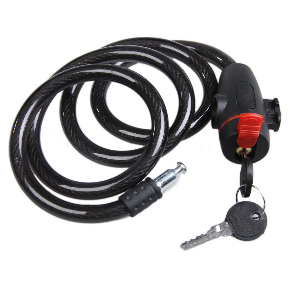 Universal Lock Anti-theft Road Bike Steel Wire Chain Lock Motorcycle Helmet Folding Bike Electric Scooter Padlock