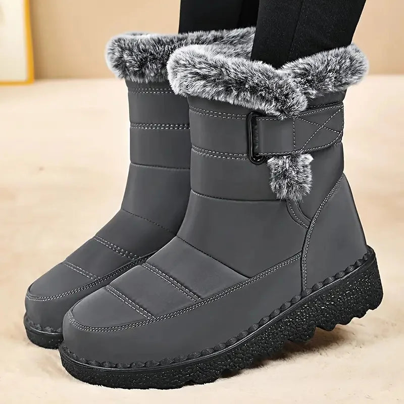 Women's Winter Boots  2026 New Faux Fur Long Plush Platform Shoes Warm Cotton Couples Ankle Boots