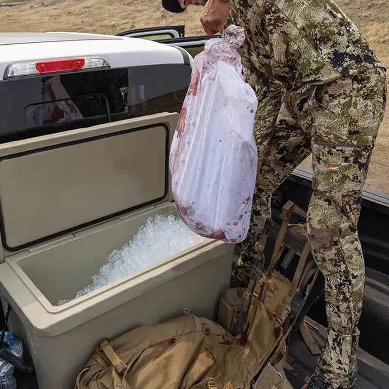 6x Reusable Hunting Meat Bags with Reflective Strip