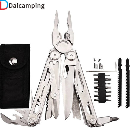 Daicamping DL30 Multitools Hand Clamp Folding Knives Scissor Cutters Pliers