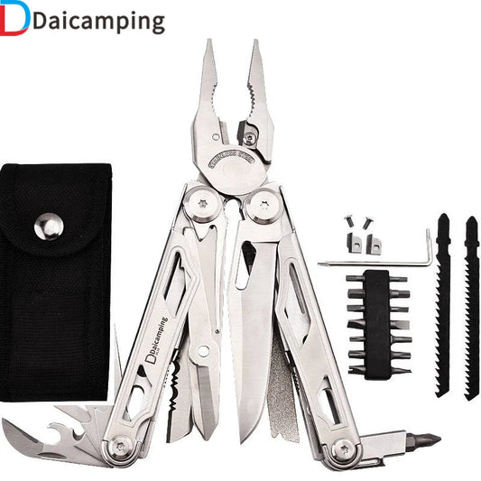 Daicamping DL30 Multitools Hand Clamp Folding Knives Scissor Cutters Pliers