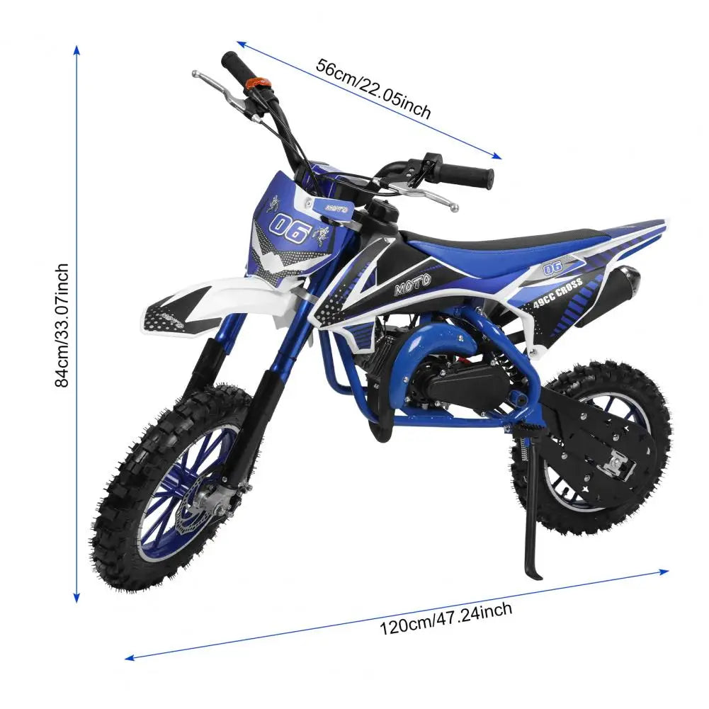 49cc 2-Stroke Kids Off Road Mini Gas Power Motocross Children with Front Rear Disc