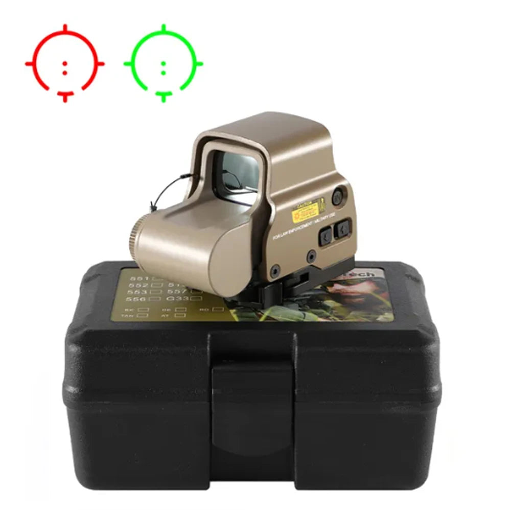 558 Red Dot Sight Holographic Sight Red Green Dot Reflex Sight with Picatinny 20mm Quick Release Mount