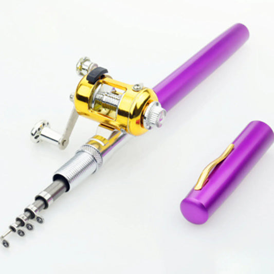Mini Fishing Rods Pocket Telescopic Aluminium Alloy Lure Rod Pole