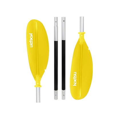4-Piece Two Way Paddle Adjustable Floating Kayak Paddle Aluminium Alloy Stand Up Paddleboard Paddles for Outdoor Water Sports