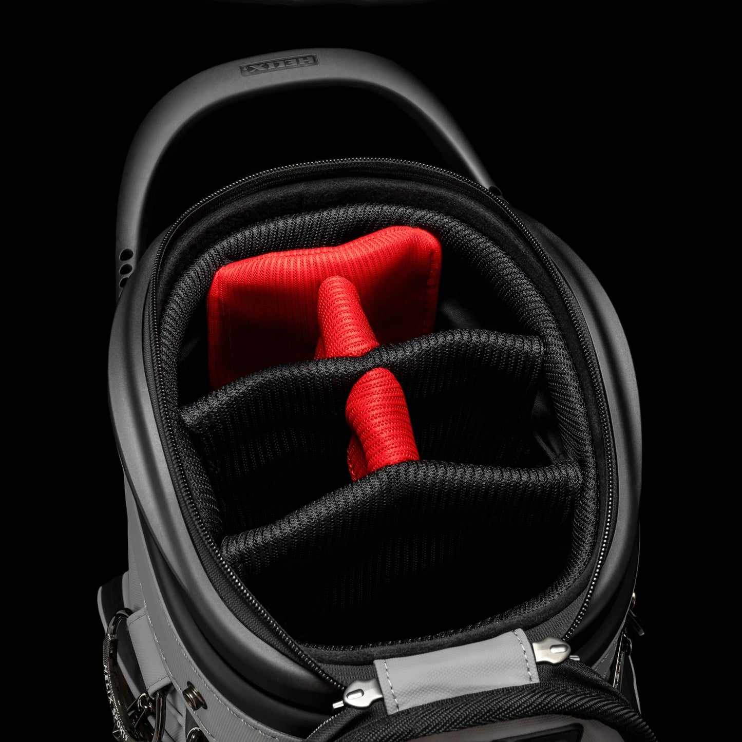 Golf Bag - 4 Wheels with Locking System, Retractable Hard Top for Club Protection During Airline Travel