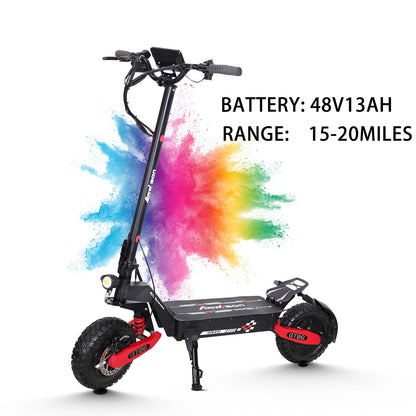 GT06 1200W Foldable E-Scooter for Adults -Max Speed 25MPH, 48V 13AH/23.4AH, 11"Off-Road Tires | US Stock, Factory Direct