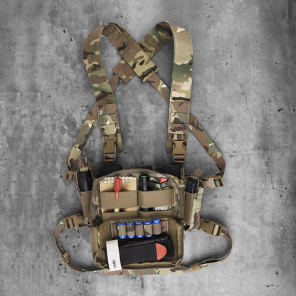 Backpack Bag with Chest Rig Vest for Magazine Pouch