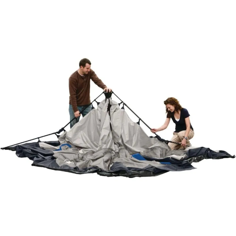 Instant Camping Tent with 1-Minute Setup, Tent with Pre-Attached Poles, Air Vent, & Carry Bag