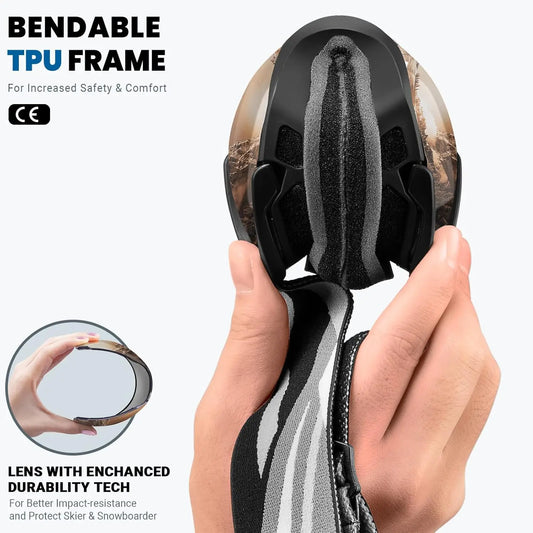 Goggles OTG Anti-Fog, Snowboarding