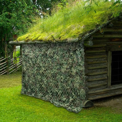 Camouflage Net 8x8m 210D Oxford Polyester Woodland Waterproof Foldable Hunting Camping Military Camo Outdoor Net