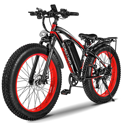 Electric Bike Adult 26" Fat Tire 1500W Peak Motor Electric Bicycle 34Mph Mountain 60Mile Range UL2849