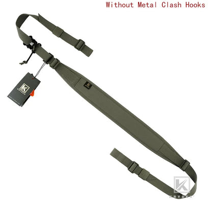 KRYDEX Tactical padded Gun Sling, Removable 2 Point / 1 Point 2.25"