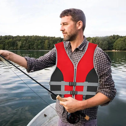 Women Life Vest With Lifeguard Whistle Lightweight Adults Swimming Vest For Water Skiing Boating