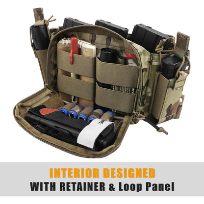 Backpack Bag with Chest Rig Vest for Magazine Pouch