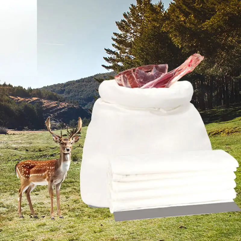 6x Reusable Hunting Meat Bags with Reflective Strip