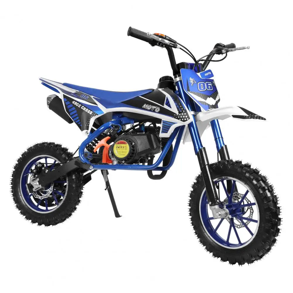 49cc 2-Stroke Kids Off Road Mini Gas Power Motocross Children with Front Rear Disc