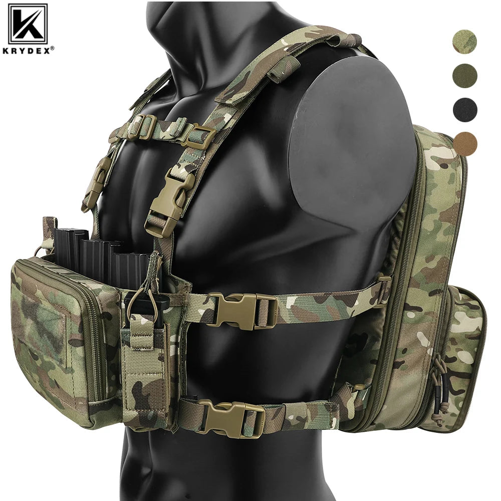 Backpack Bag with Chest Rig Vest for Magazine Pouch
