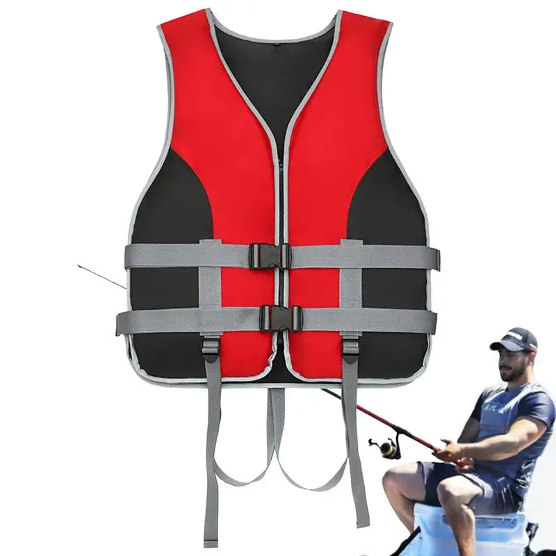 Women Life Vest With Lifeguard Whistle Lightweight Adults Swimming Vest For Water Skiing Boating