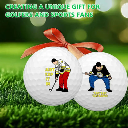 4 Counts Funny Golf Balls Gift Set Funny Novelty Golfer Present for Men Dad Golfing Fan One Standard Size