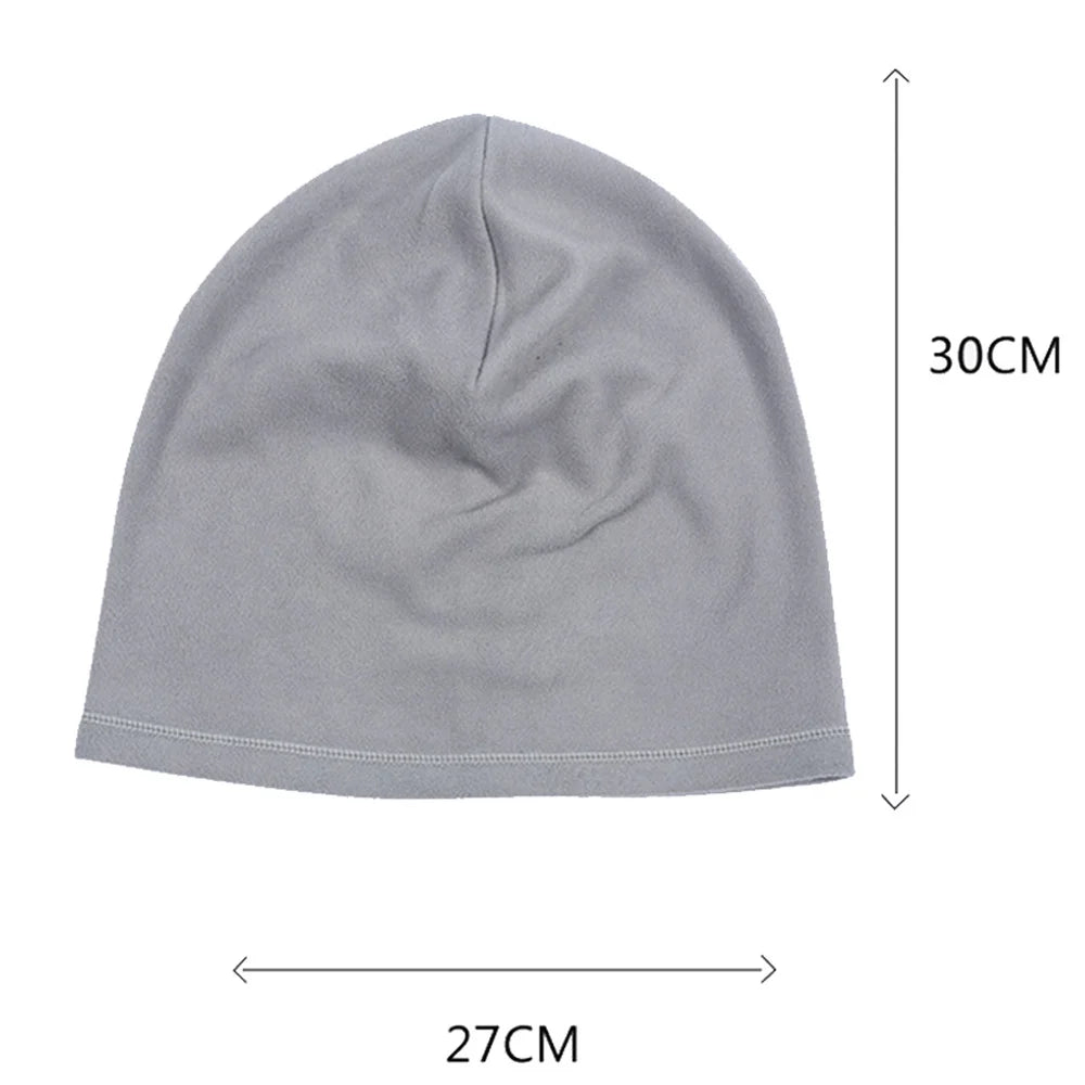 Winter  Running Skiing Cycling Helmet Liner Thermal Fleece Windproof for Men Women